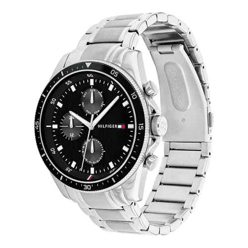 Detalle de Tommy Hilfiger Analogue Multifunction Quartz Watch for Men (1791835) with Silver Stainless Steel Bracelet