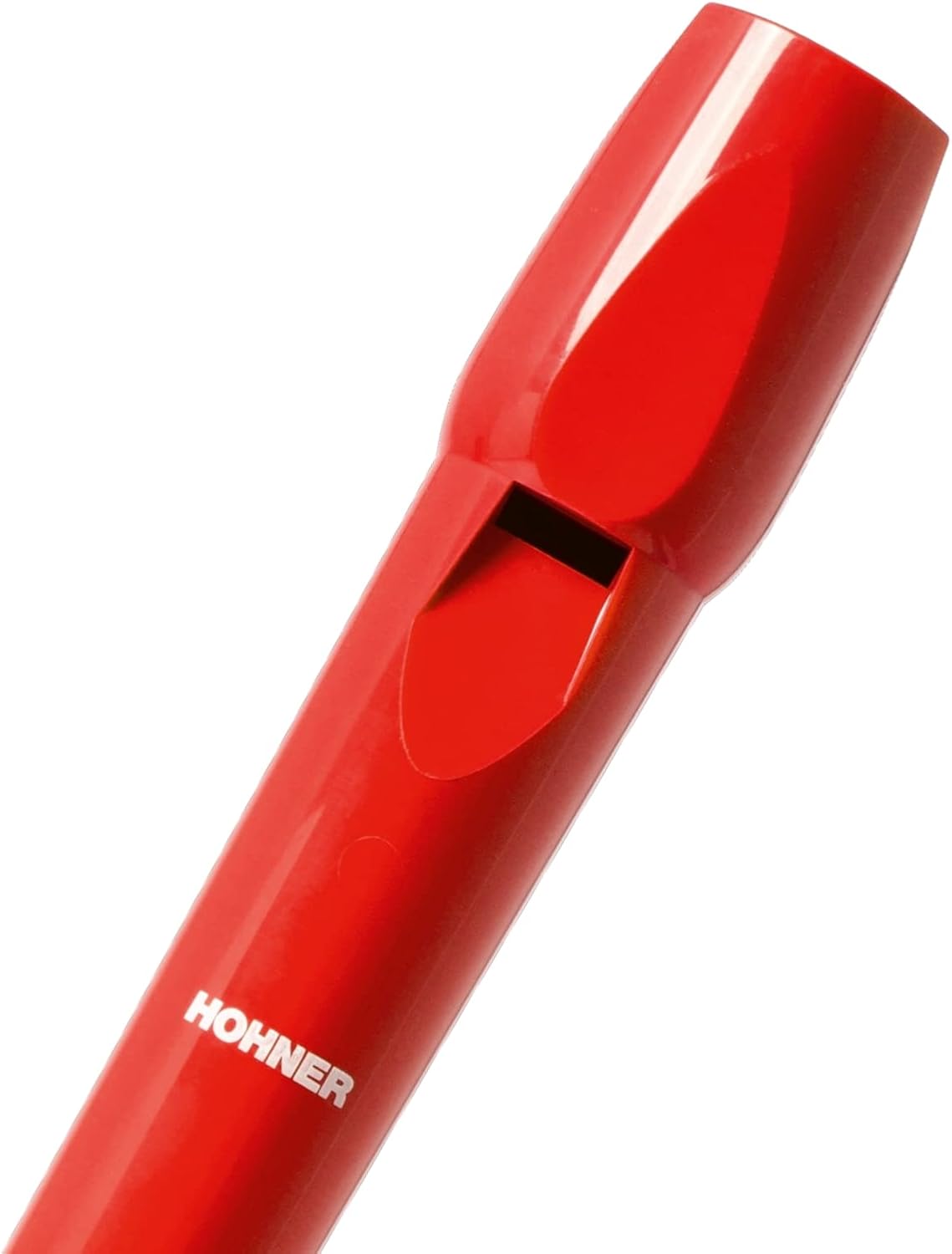 Detalle 2 de Hohner Flauta dulce 9508 roja con funda verde y transparente