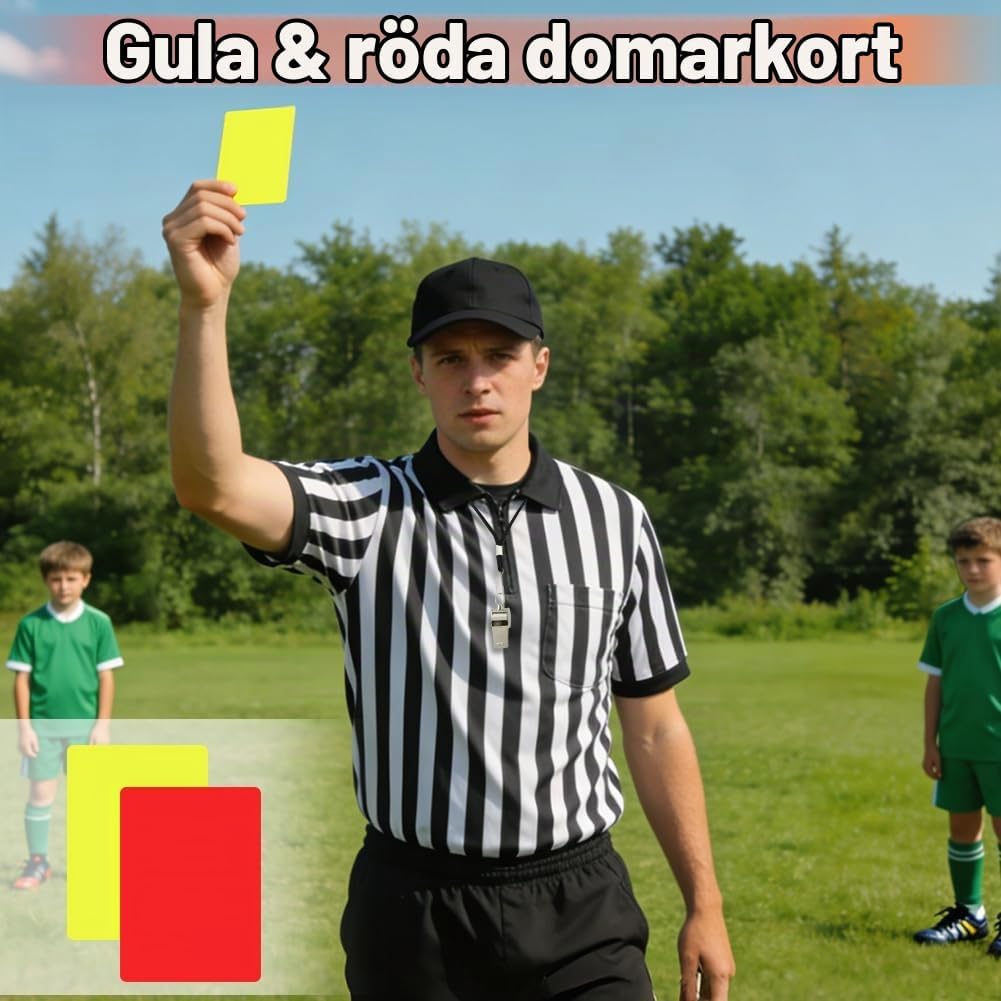 Thumbnail 6 de AYESY domarset med två visselpipor i rostfritt stål, kort och anteckningsbok