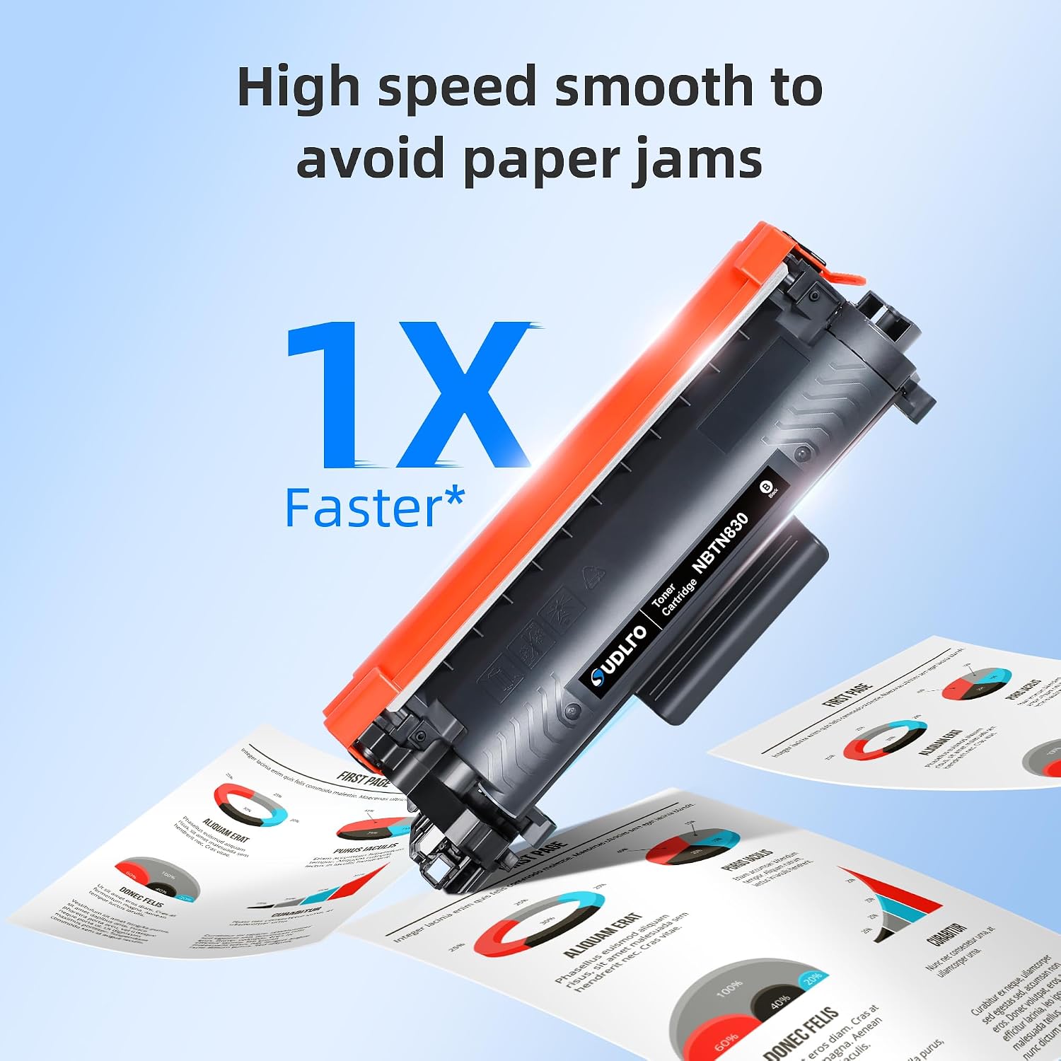 Detalle 2 de SUDLTO TN830XL Compatible Black Toner Cartridges for Brother Printers