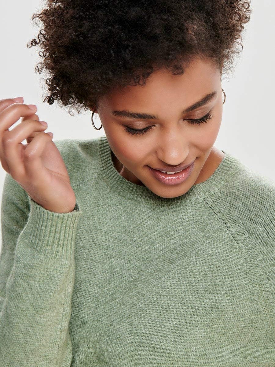Detalle de ONLY Pull en Maille Couleur Unie – Pull à manches longues en maille viscose