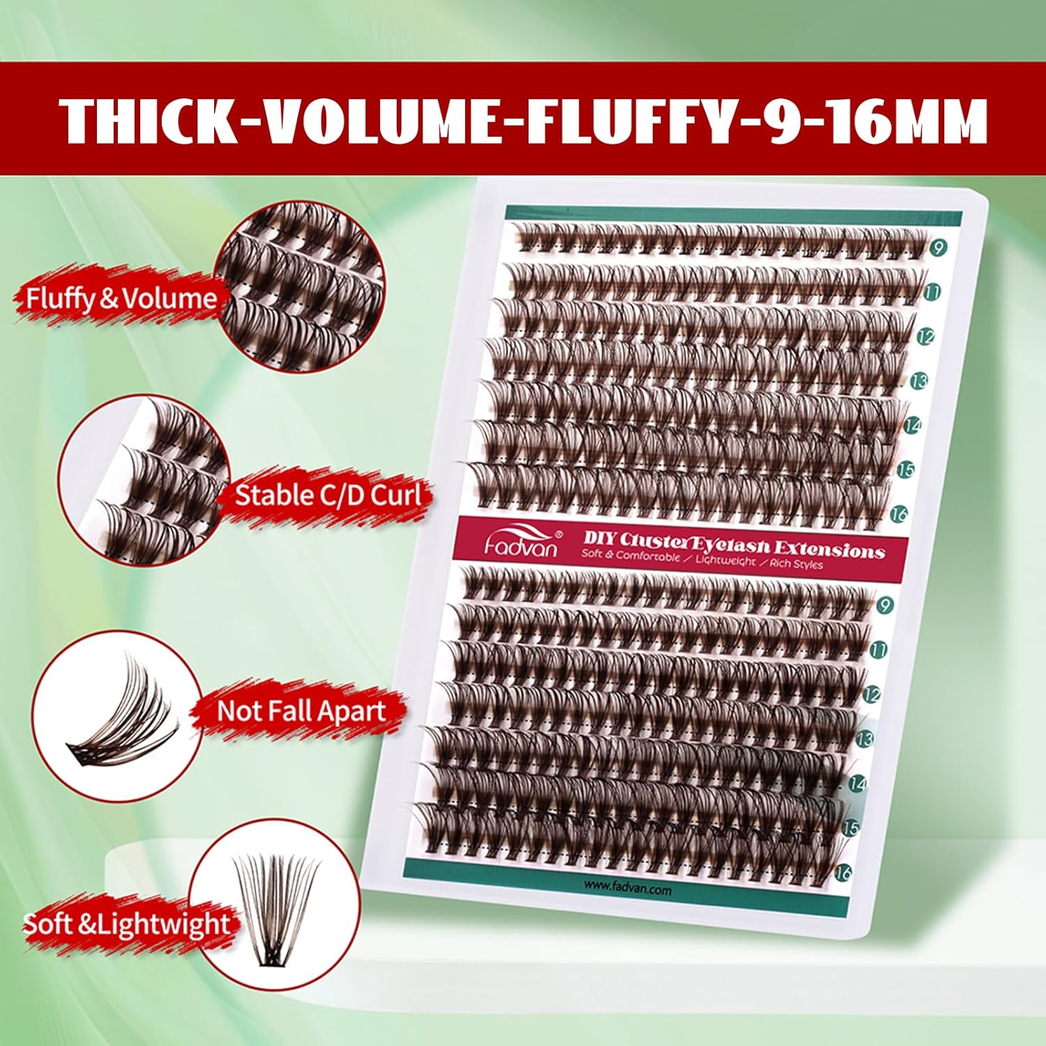 Thumbnail 4 de FADVAN Extensión de Pestañas 280Pcs