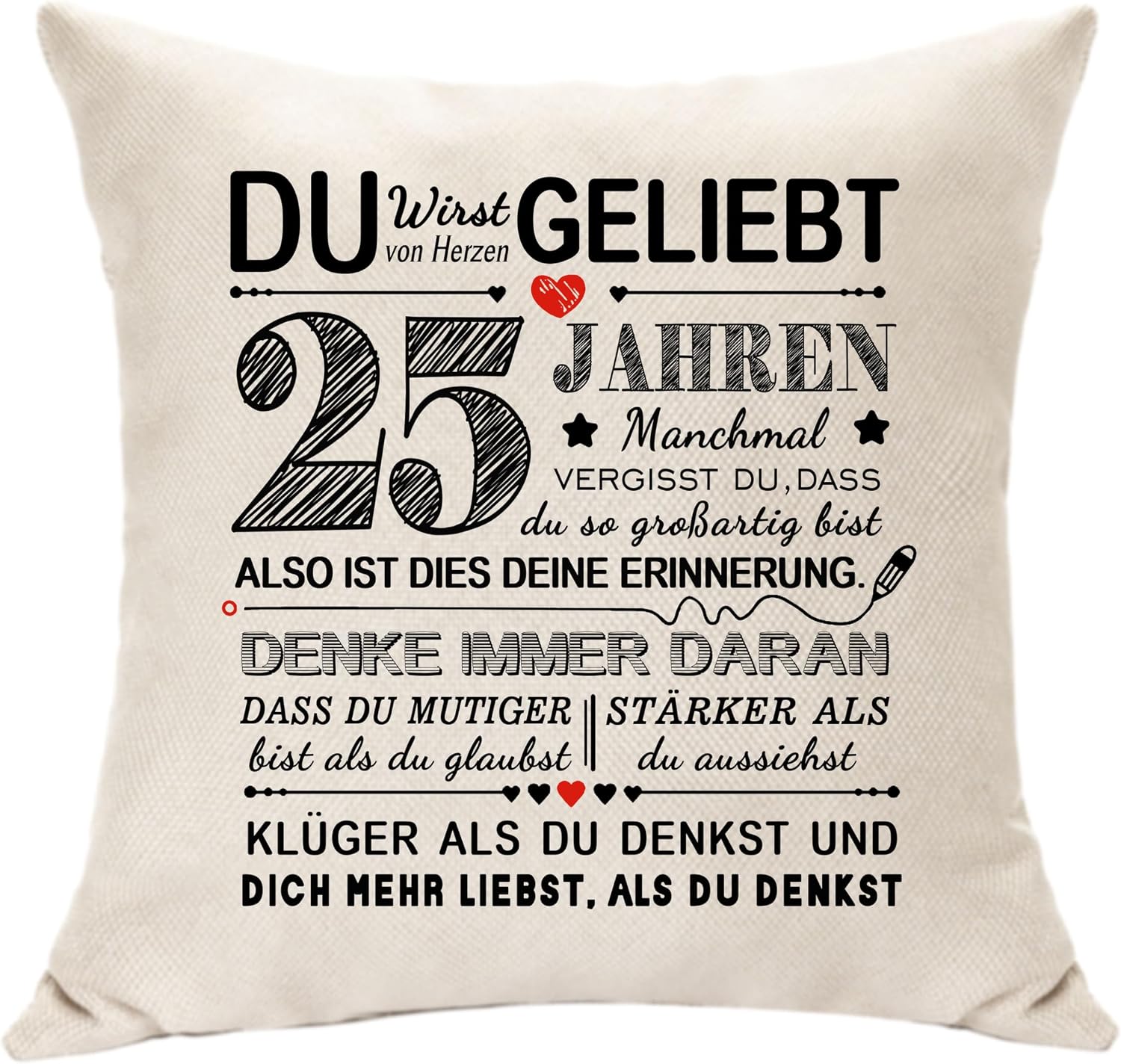 Thumbnail 6 de 35. Geburtstag Geschenkidee: Kissenbezug als Erinnerungsdeko – Für Frauen & Männer