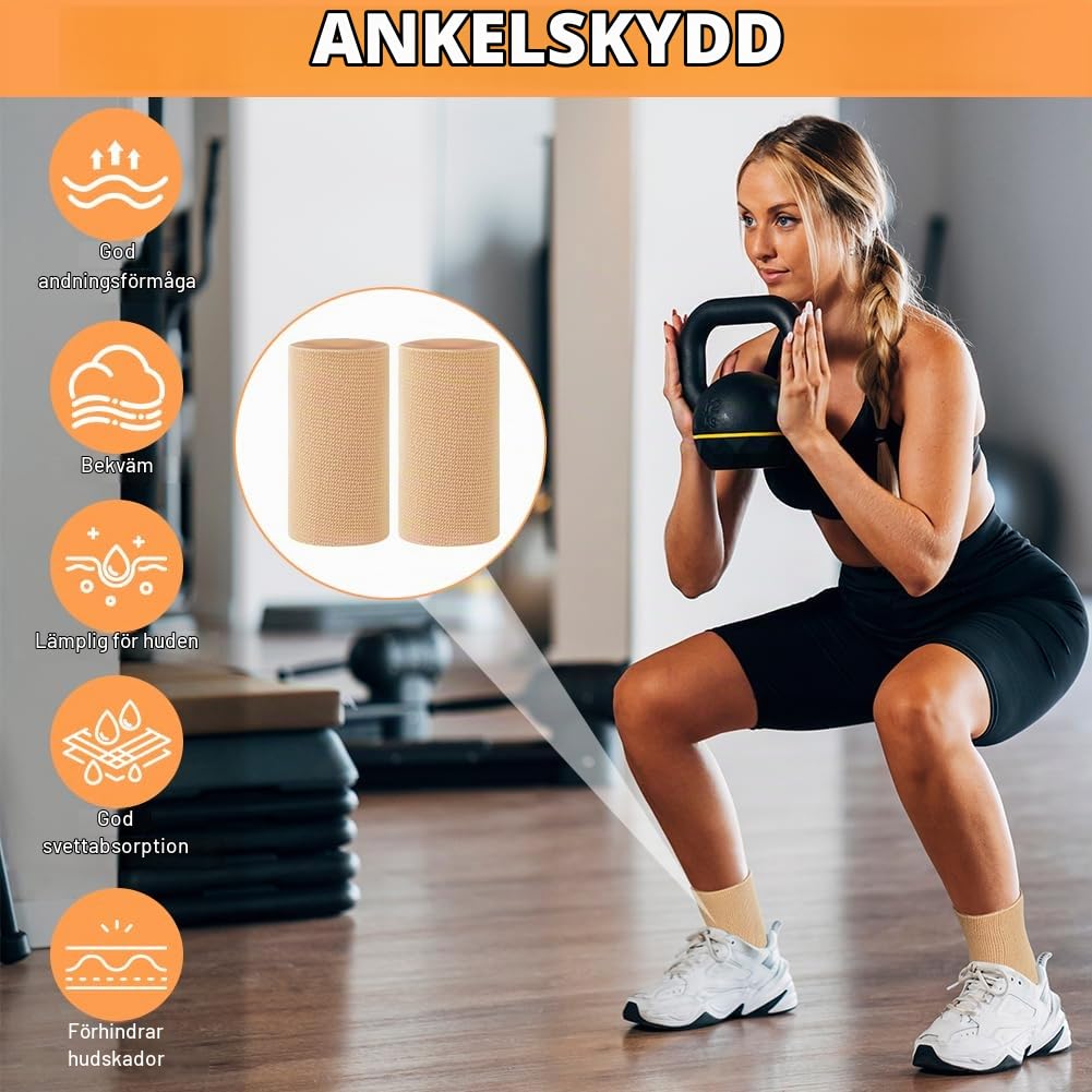 Detalle 2 de Fefod 5476465 ankelskydd med gelkuddar för skridskoåkning