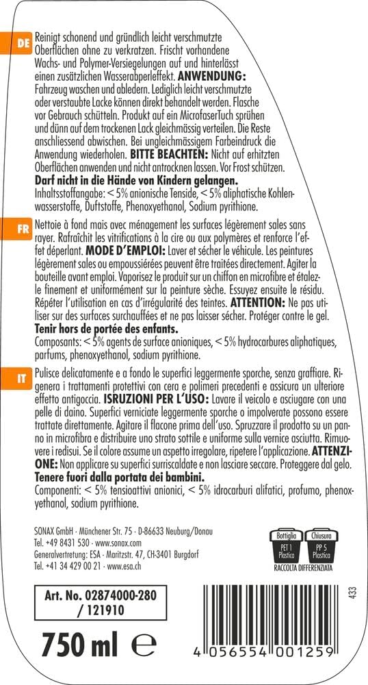 Thumbnail 2 de SONAX XTREME BrilliantShine Detailer (750 ml) – cura rapida della vernice, lucentezza profonda e effetto idrorepellente