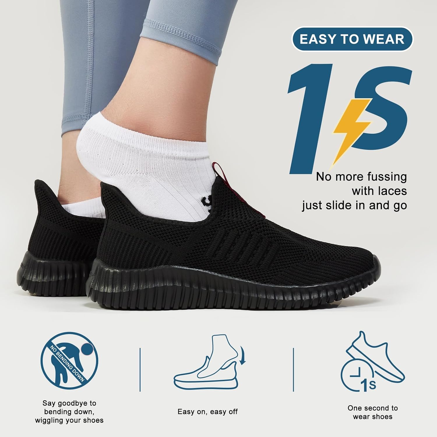 Detalle de SK·TRIP Women’s Lightweight Breathable Walking Shoes (Flying Woven Mesh Upper)