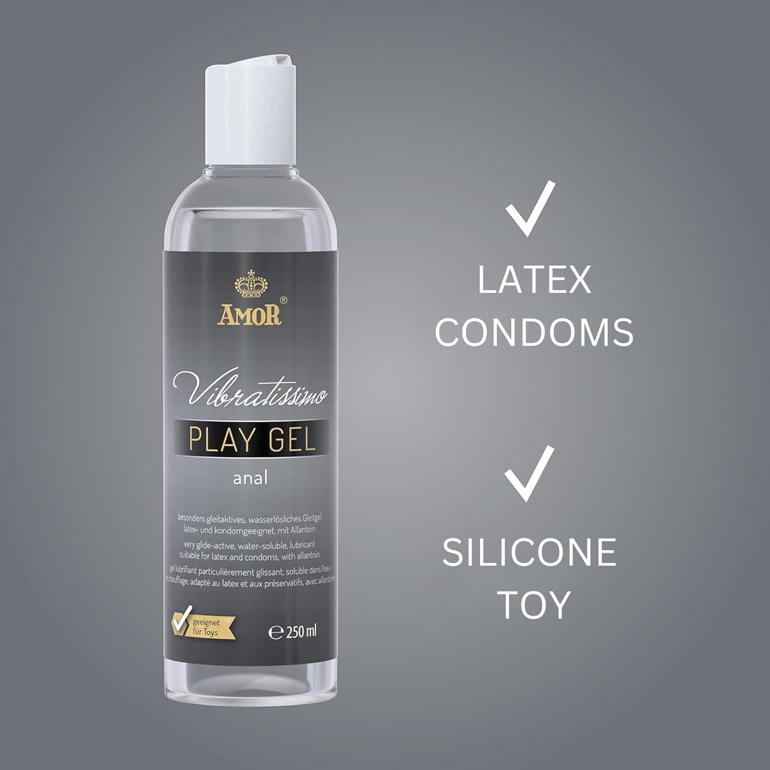 Thumbnail 3 de Vibratissimo Play Gel Anal (250 ml) Extra Slippery water-based lubricant