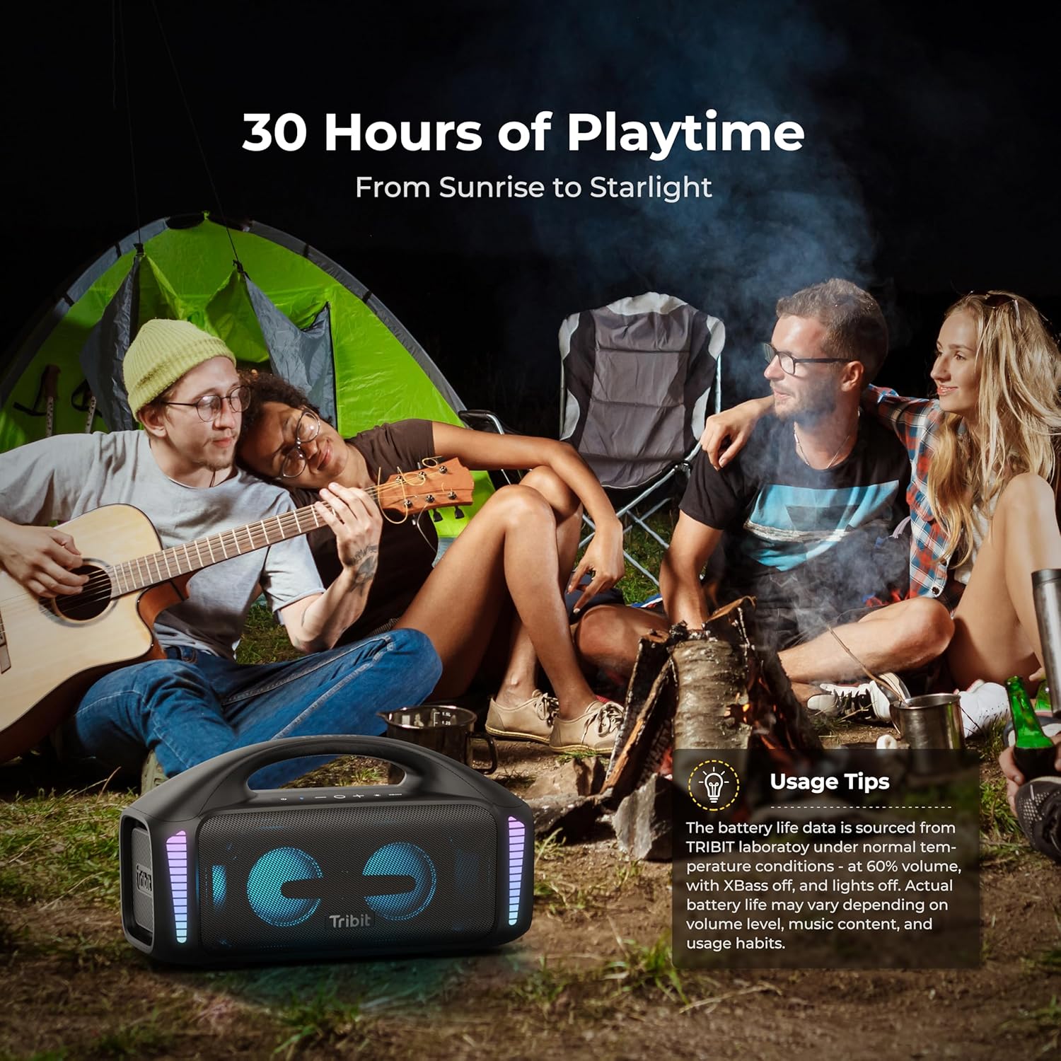 Thumbnail 3 de Tribit StormBox Blast : enceinte Bluetooth portable 90 W étanche IPX7, 30 h d’autonomie et LED synchronisées