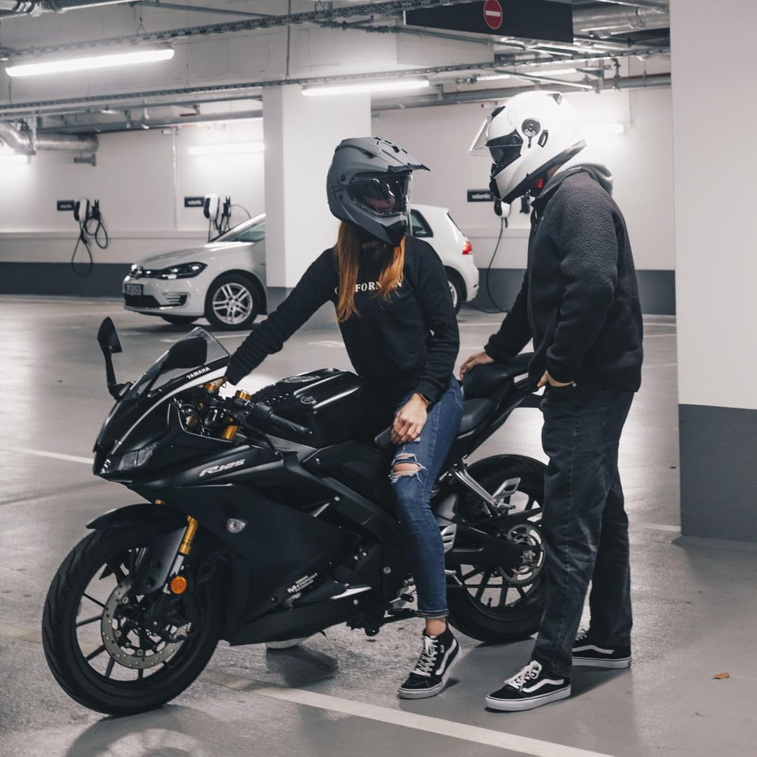 Detalle de Westt Casque Moto Homologué ECE 22.06: Casque cross polyvalent pour homme et femme