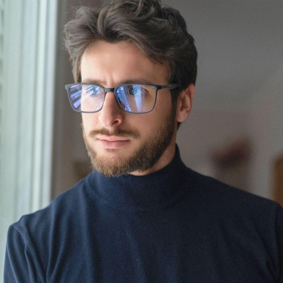Thumbnail 4 de ZENOTTIC Lesebrille eckig Blaulichtfilter für Herren