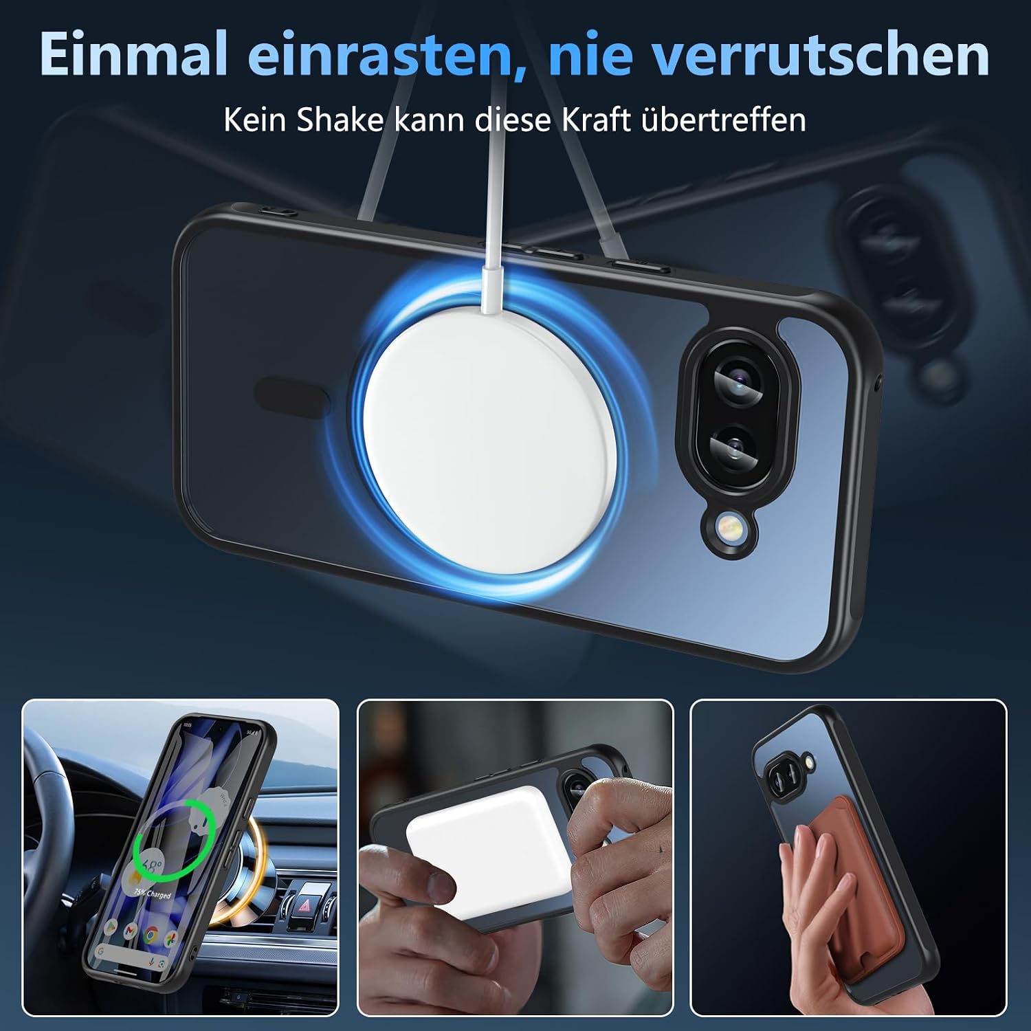Detalle 2 de OWKEY Pixel 9a Hülle mit MagSafe