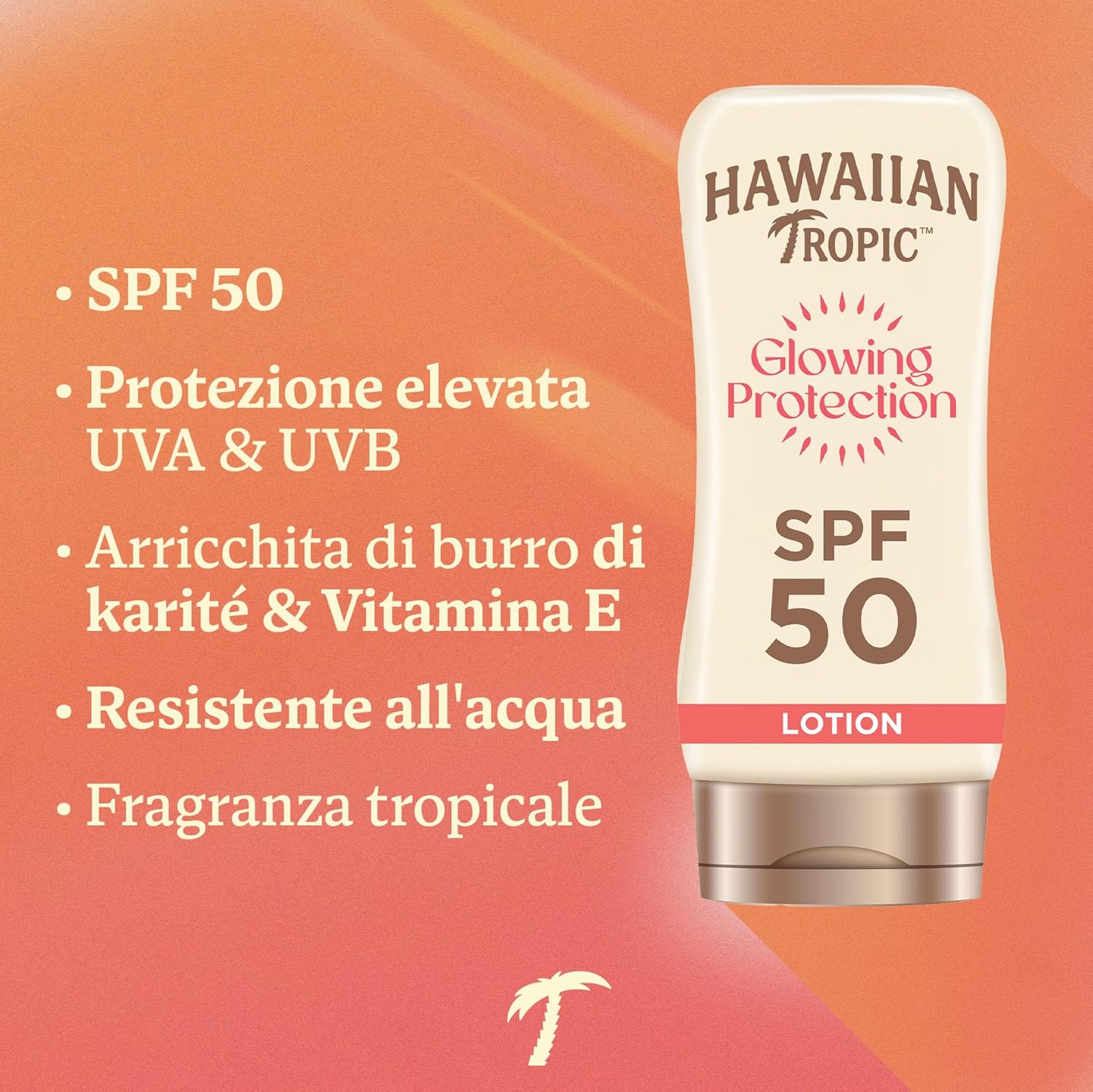 Detalle 2 de Lozione Solare Protettiva Illuminante SPF 50 di Hawaiian Tropic – 180 ml