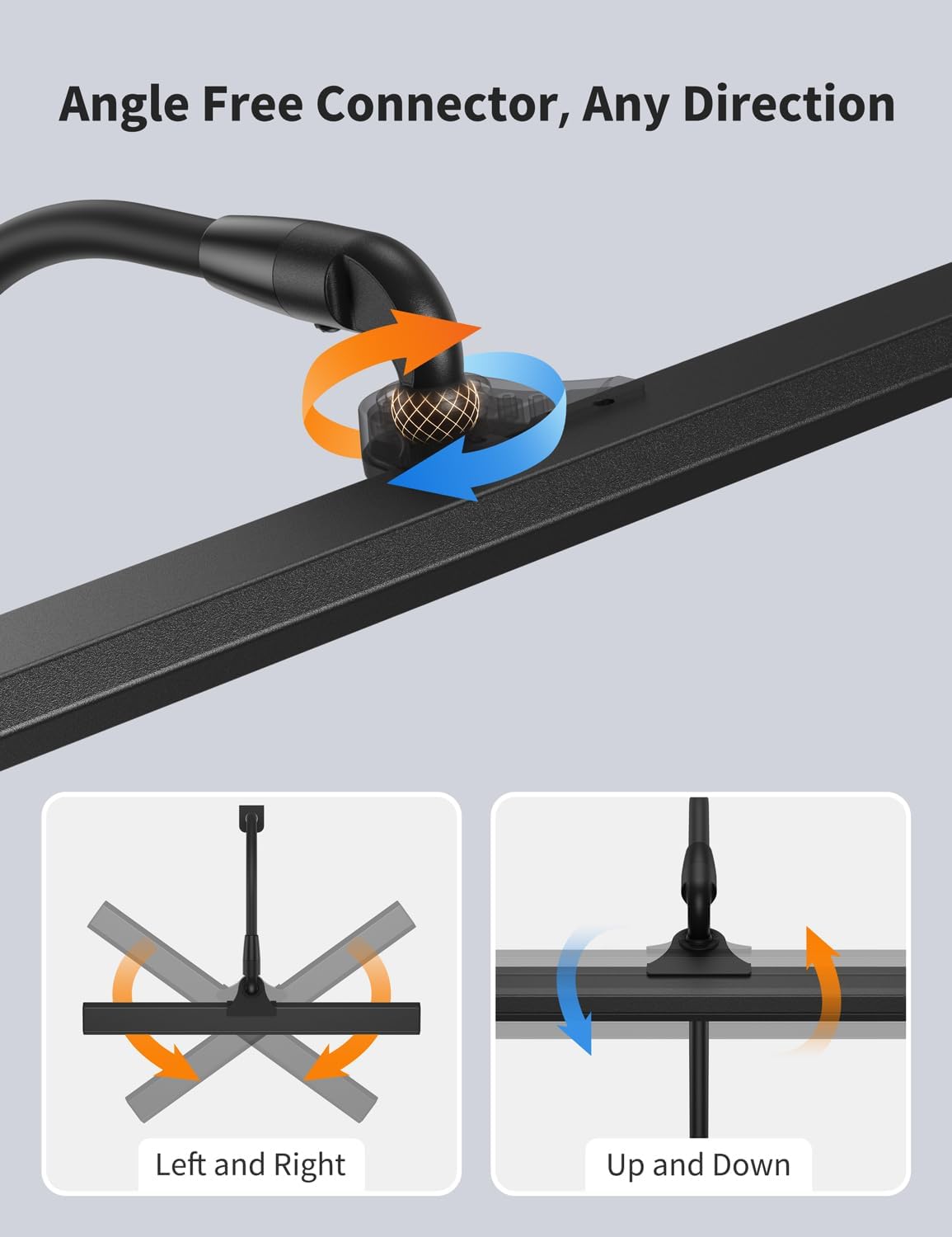 Thumbnail 3 de Kary LED Desk Lamp with Clamp (15.7" wide) – 5 brightness & 5 colour levels with 60-minute timer, black