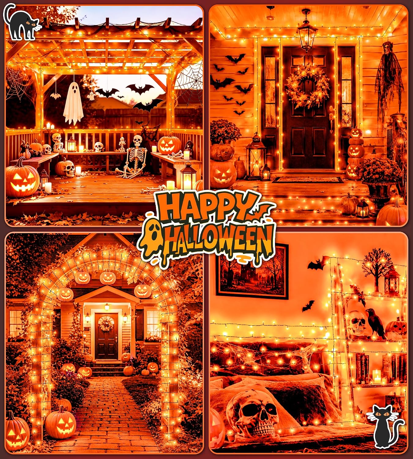 Thumbnail 6 de Halloween Outdoor String Lights, 39 ft