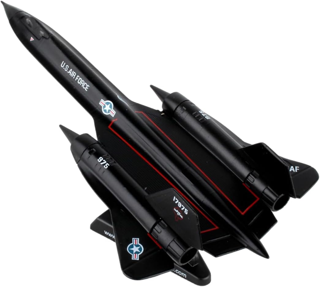 Detalle de Postage Stamp SR-71 Blackbird modellflygplan i metall, skala 1:200