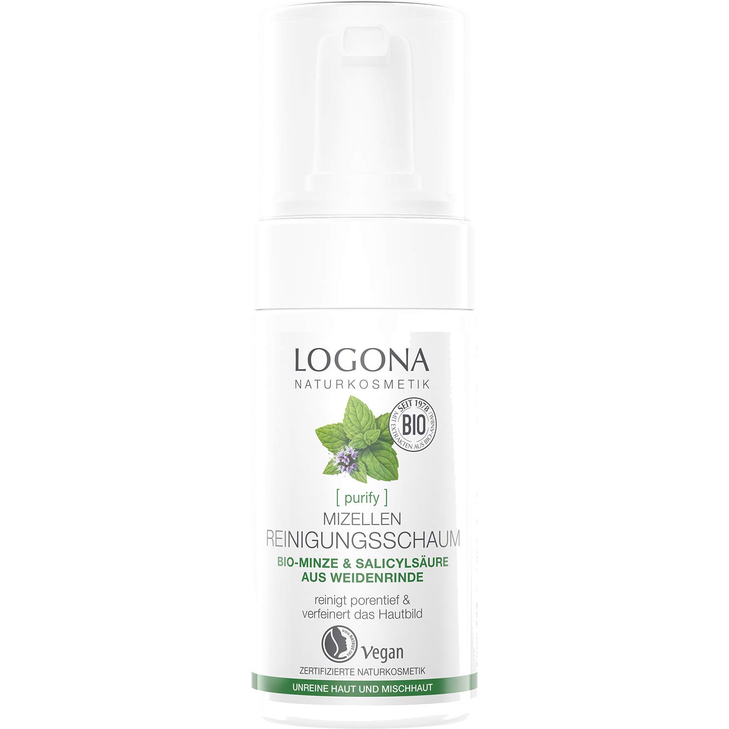 Detalle de Bio Mizelle Reinigungsschaum LOGONA Naturkosmetik