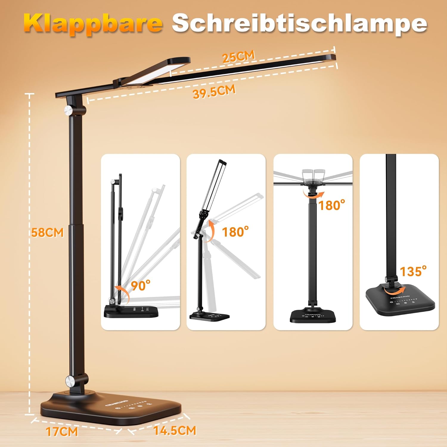 Thumbnail 4 de CHARYJOD Schreibtischlampe 58 cm 💡