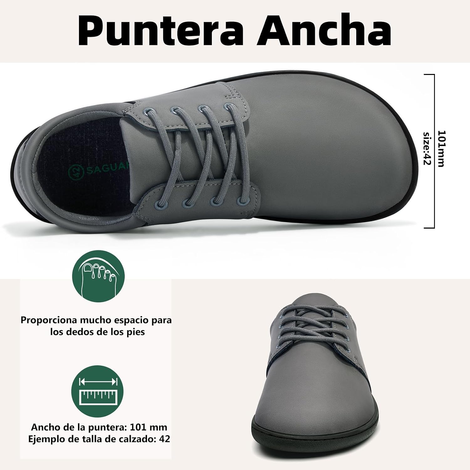 Thumbnail 1 de SAGUARO Zapatillas Minimalistas Barefoot Hombre