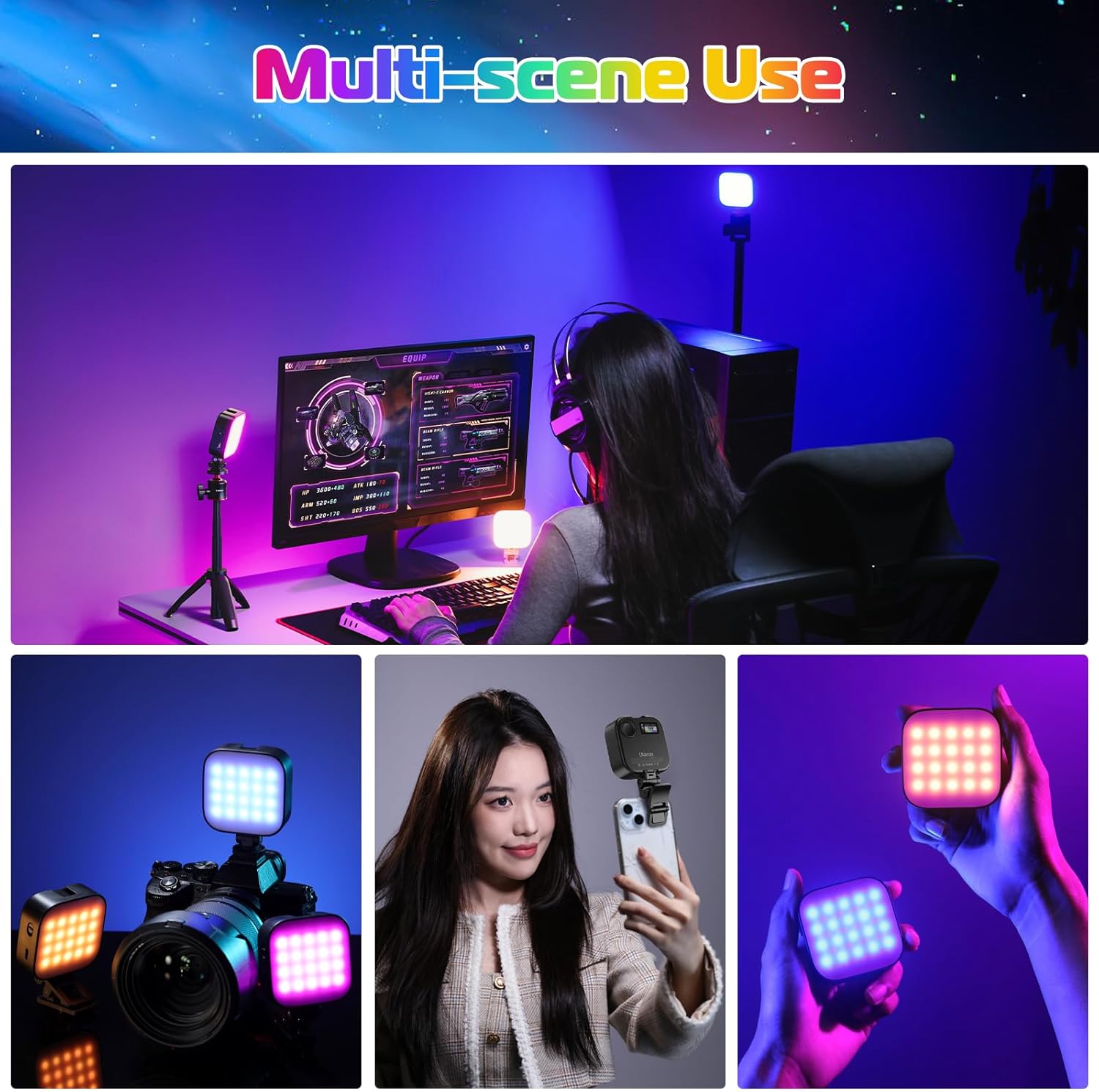 Thumbnail 6 de ULANZI U60 RGB Videoleuchte mit 2500mAh Akku