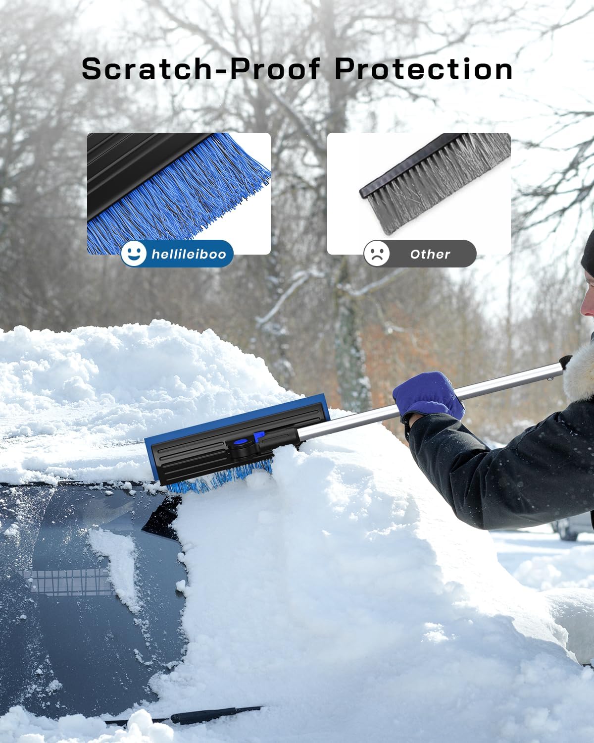 Detalle 2 de helloleiboo 2025 Extra Long 55.7" Ice Scraper