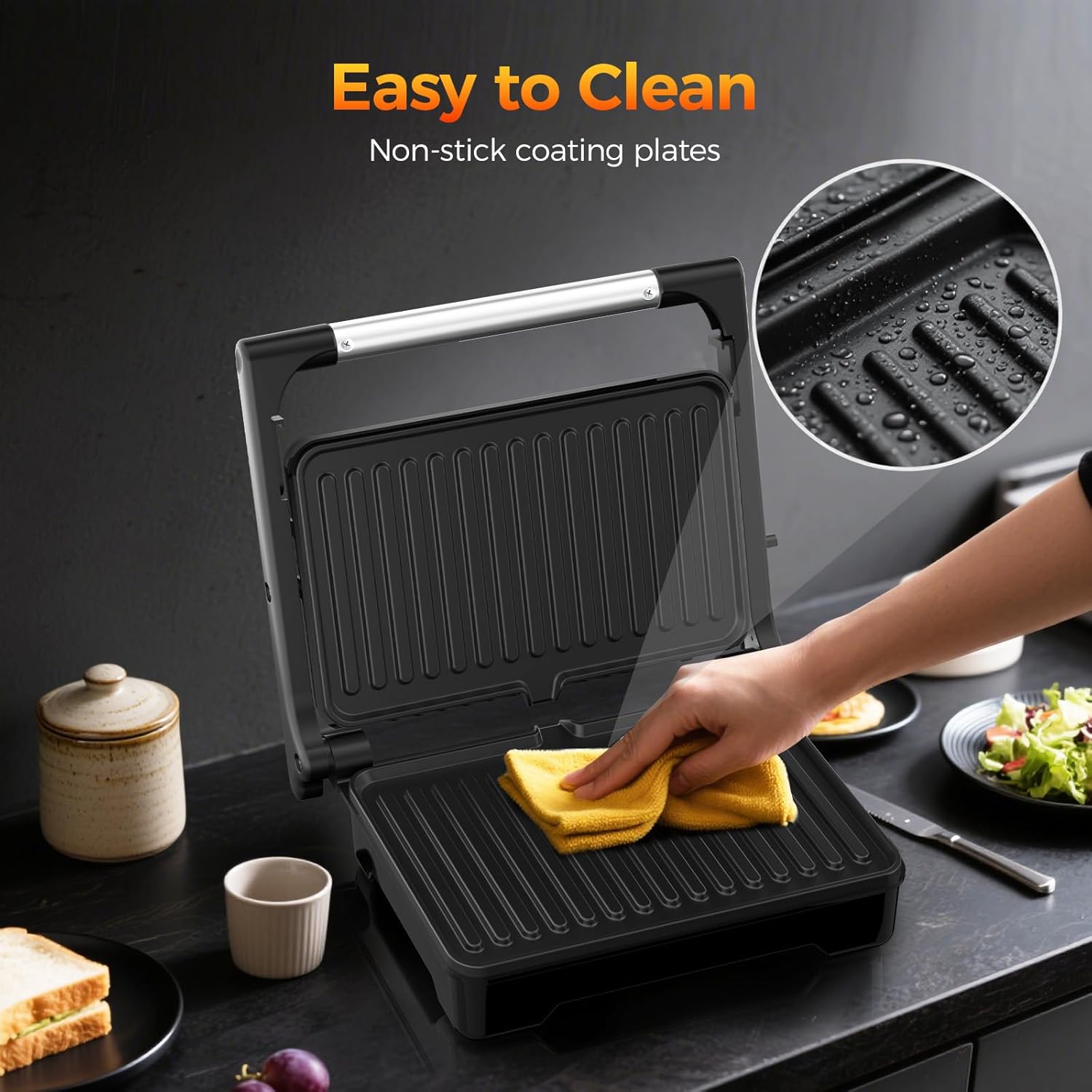 Thumbnail 3 de YASHE Sandwich Toaster 1500W panini press