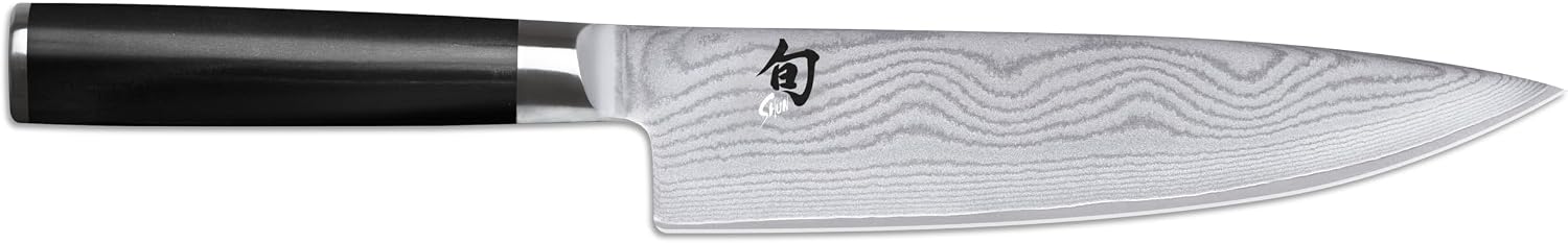 Detalle de Shun DM0706 nóż szefa kuchni 20 cm, stal damasceńska, rękojeść Pakkawood