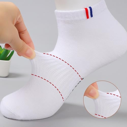 Detalle 2 de VEGCOO - 8 Paires Chaussettes Sport Homme/Femme 38-42, Respirantes et Absorbantes – Noir/Blanc