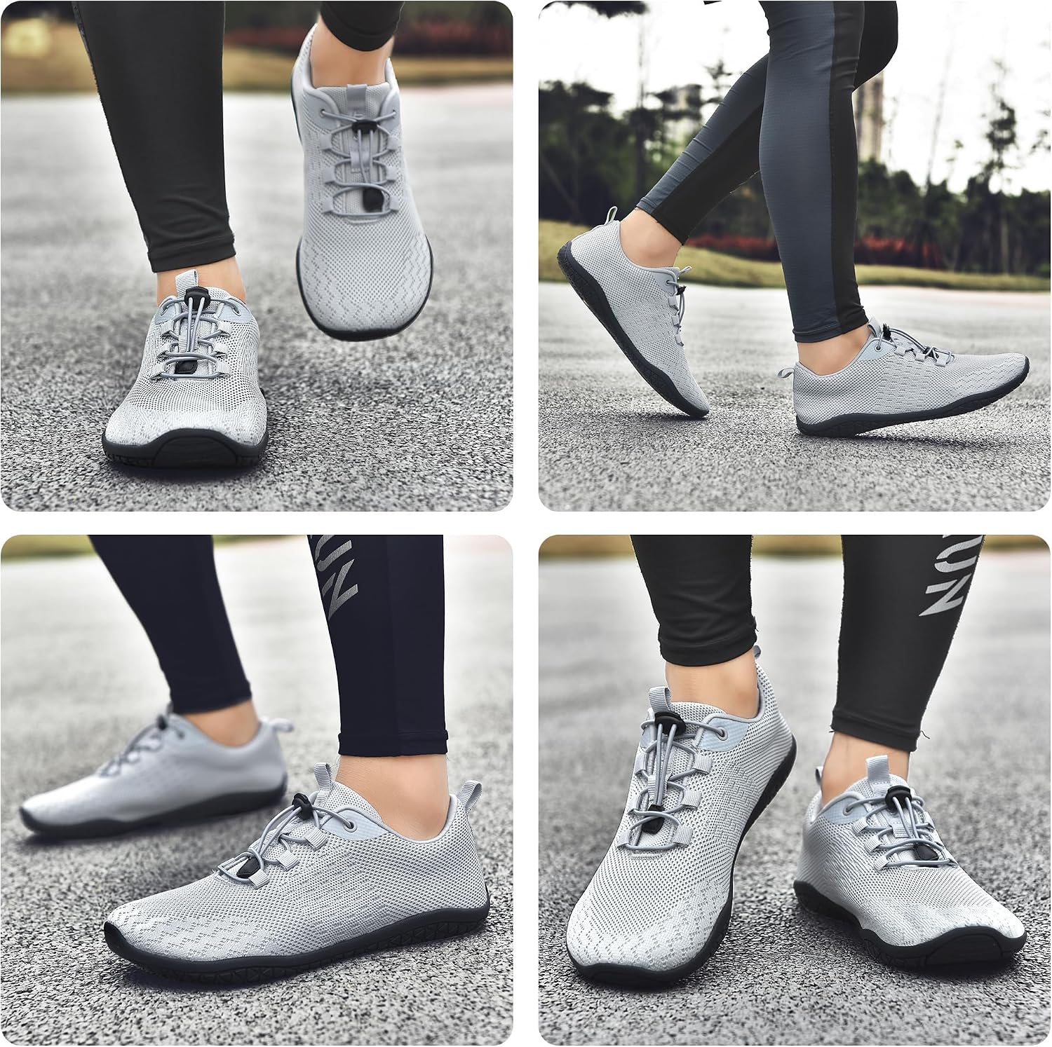 Thumbnail 6 de Geweo Barfußschuhe Herren/Damen Sommer – Extra breiter Vorfuß, atmungsaktives Strickobermaterial, Zero-Drop-Sohle