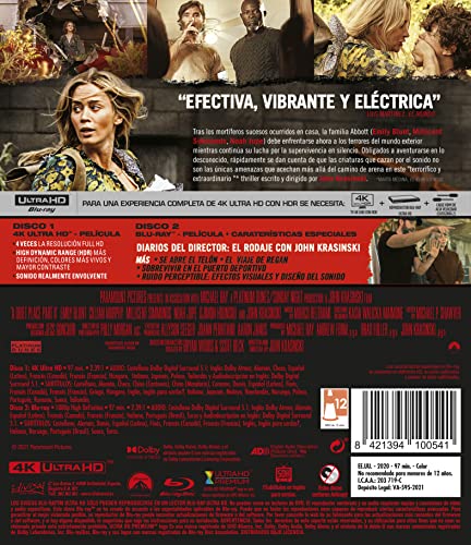 Detalle de Un lugar tranquilo 2 4K UHD + Blu‑Ray