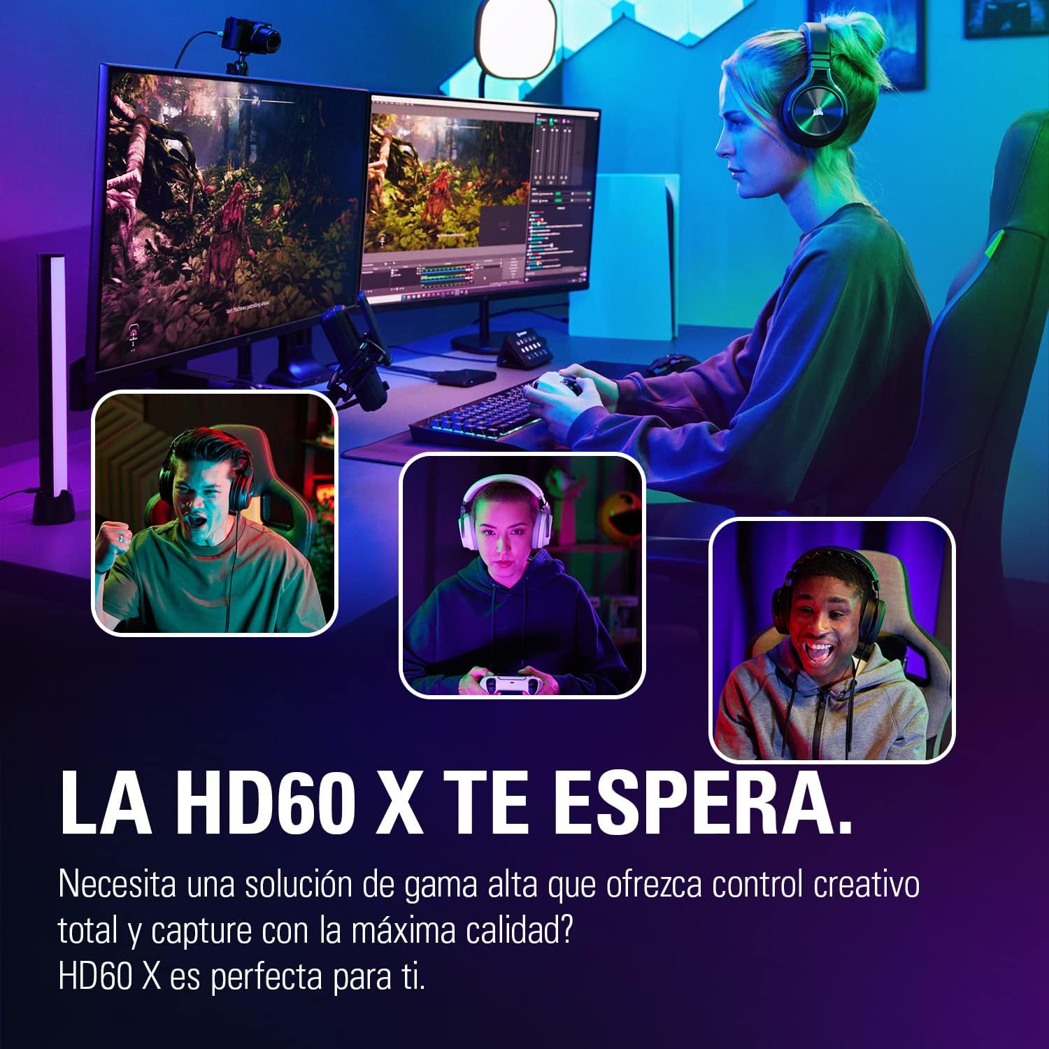 Detalle de Elgato HD60 X capturadora 1080p60 HDR10