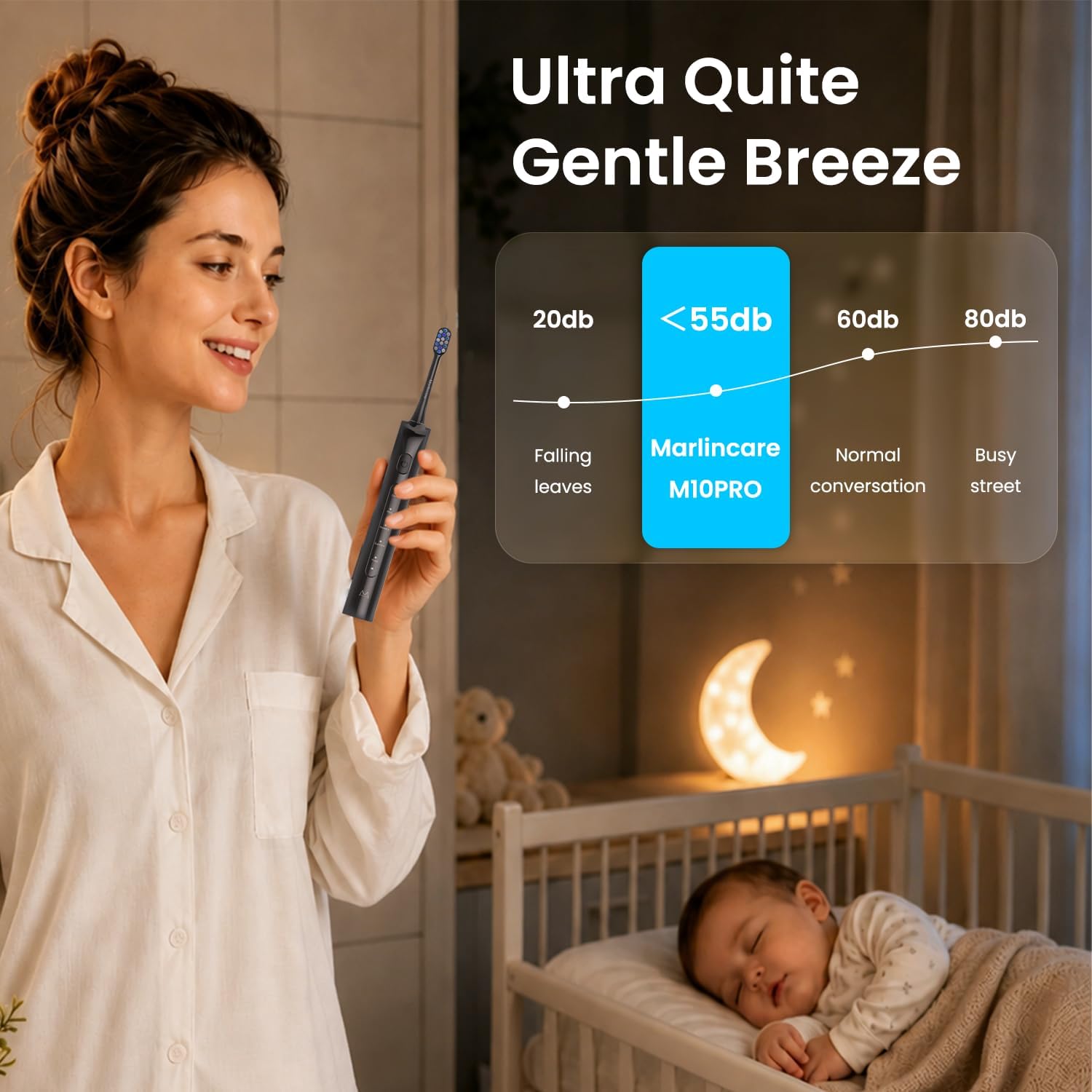 Thumbnail 5 de Marlincare Sonic Electric Toothbrush with 5 Modes