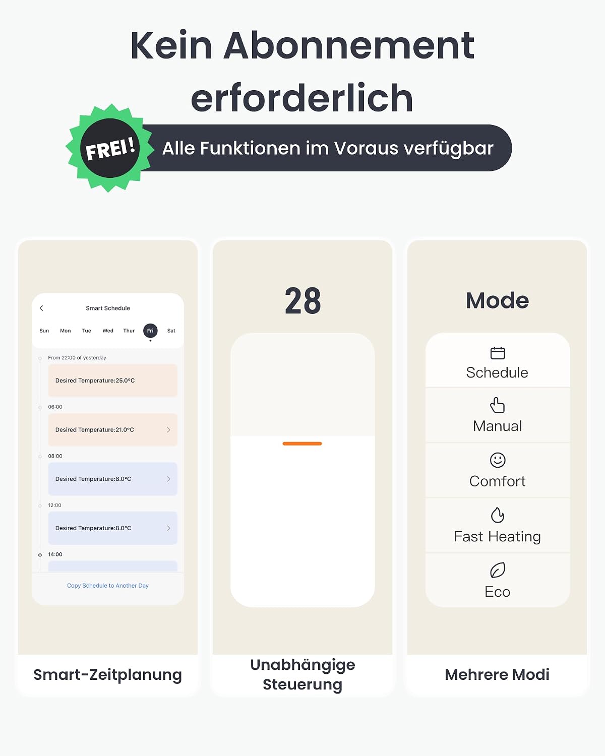 Detalle de SwitchBot Smart Heizkörperthermostat Matter Combo – Bluetooth-Thermostat mit App & Zeitplanung