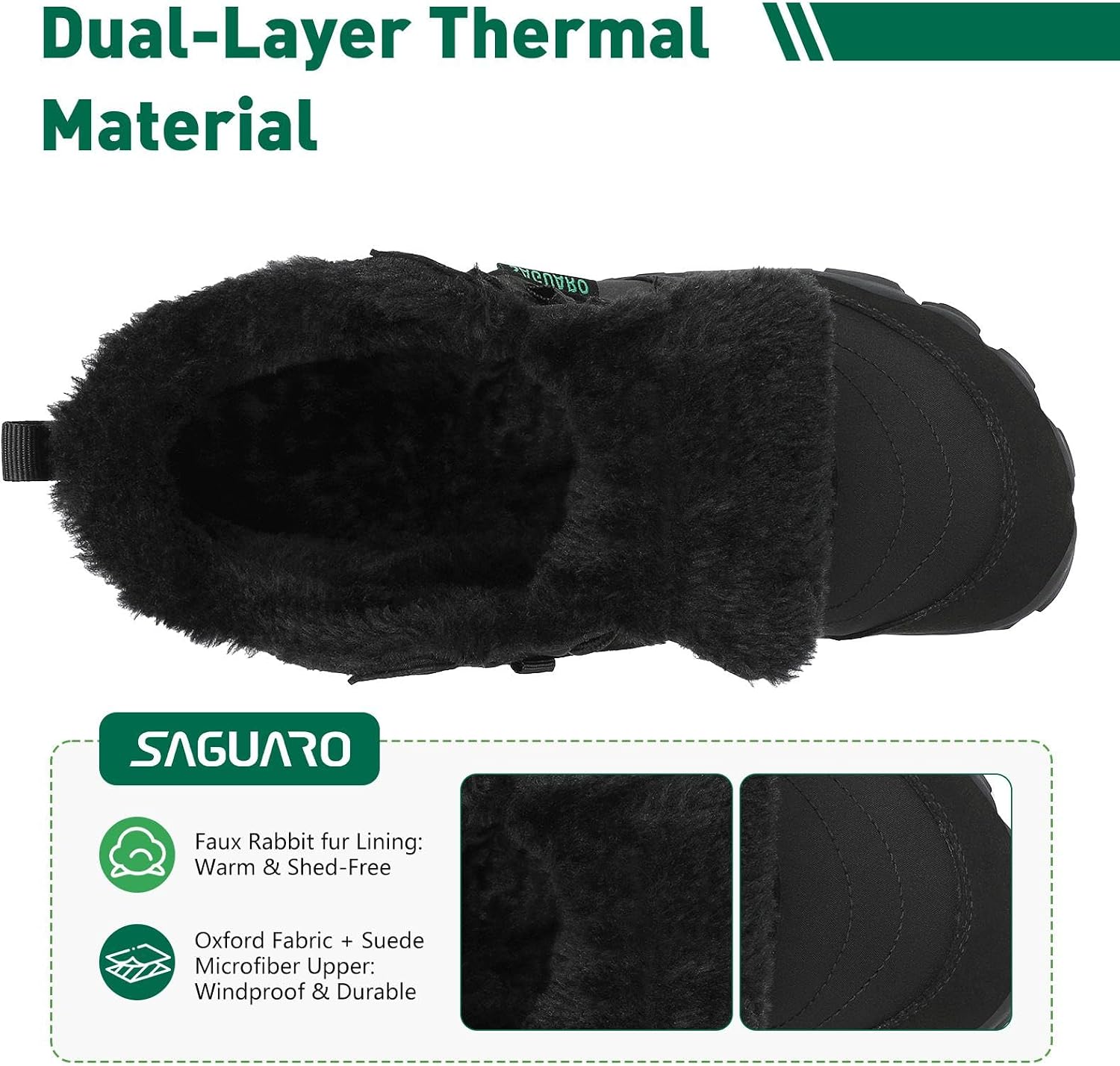 Detalle 2 de SAGUARO Winter Barfußschuhe Damen 0,65 cm Sohle
