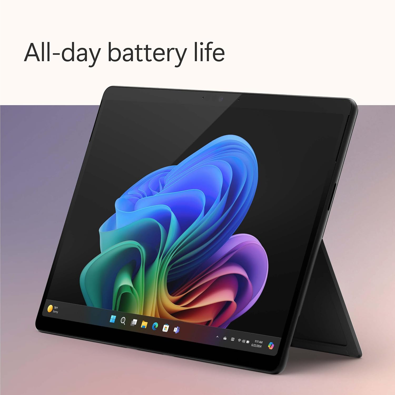 Thumbnail 4 de Microsoft Surface Pro (power supply not included) | Copilot+ PC — 13” OLED, Snapdragon X Elite, 16GB/256GB, Black (11th Edition)