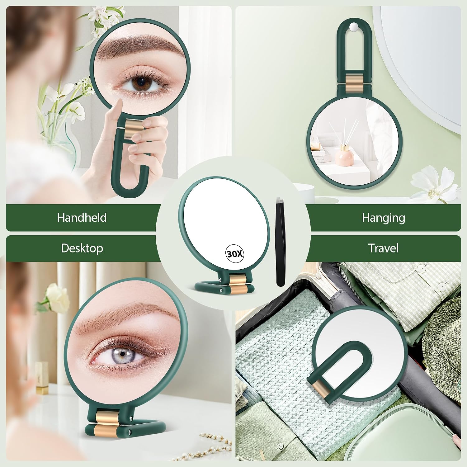 Detalle de B Beauty Planet Hand Mirror, 30X Magnification