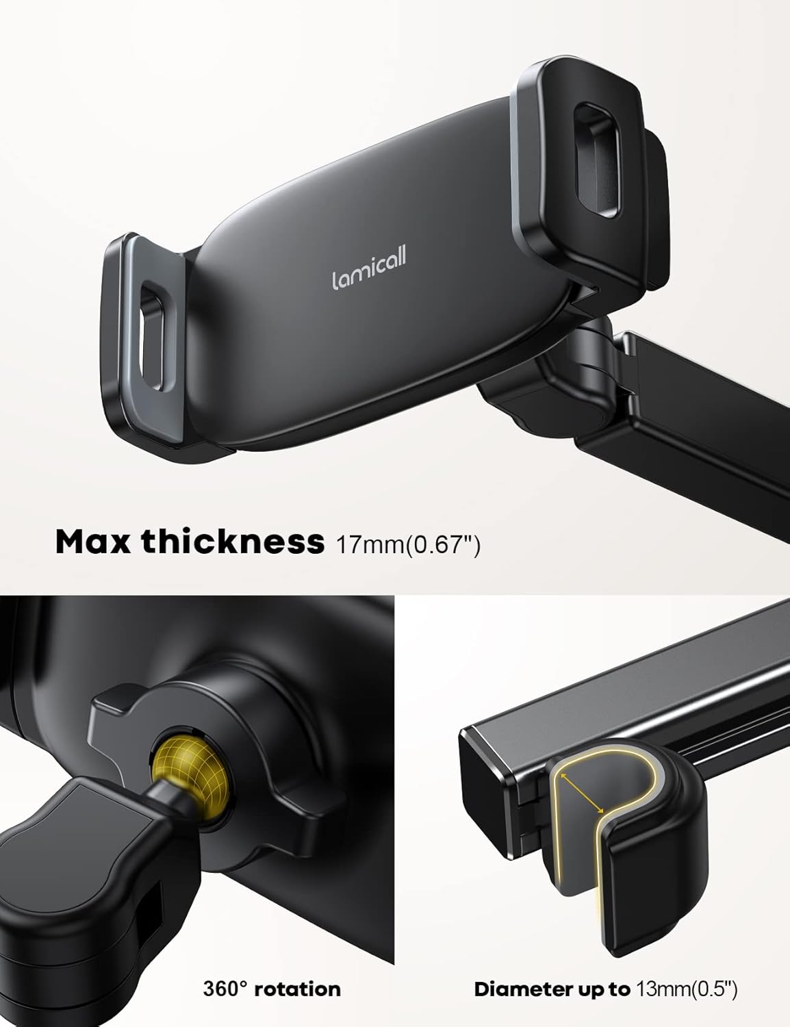 Thumbnail 5 de Lamicall Tablet Halterung Auto 4,7–11 Zoll