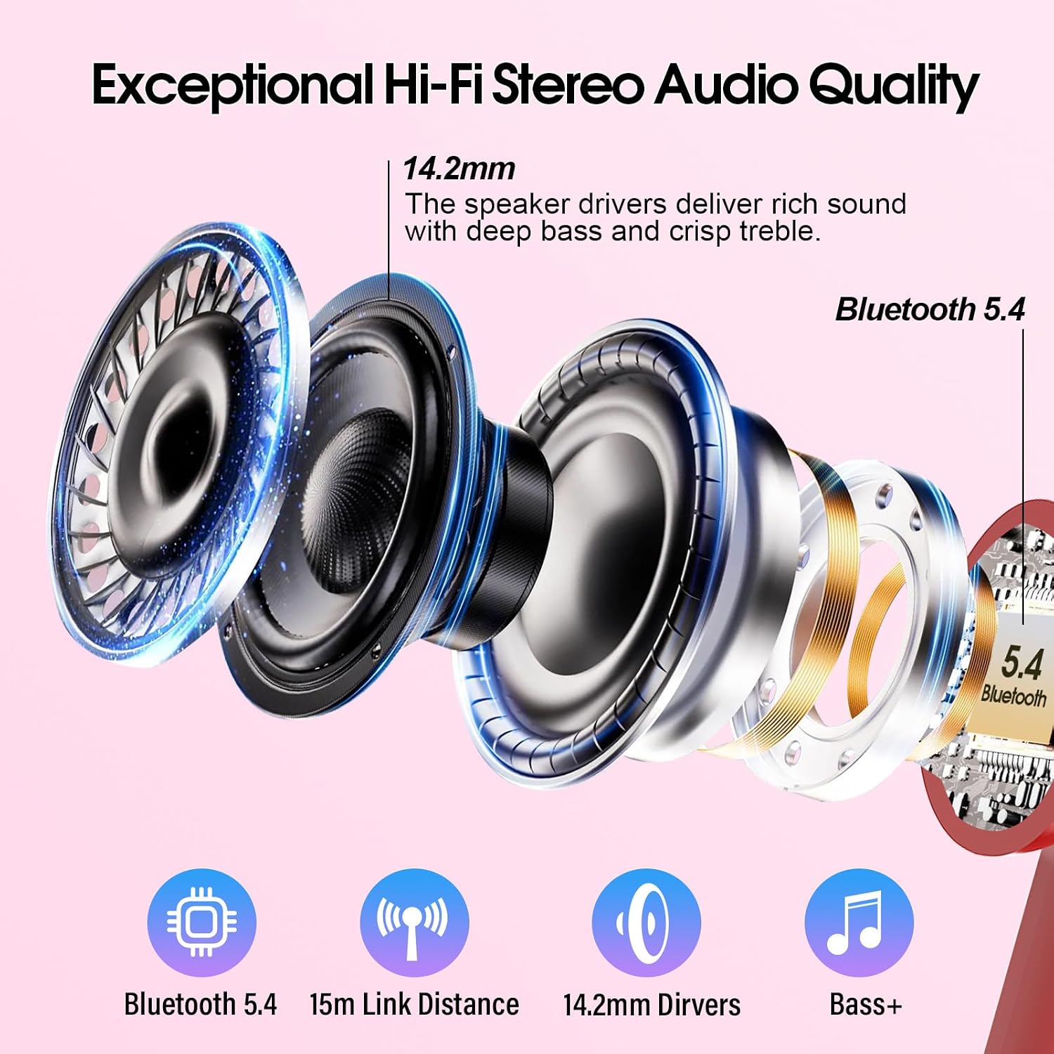 Thumbnail 3 de QXUFV Wireless Earbuds with Smart Touch Screen, ANC, Bluetooth 5.4, IP7, 40H Playtime