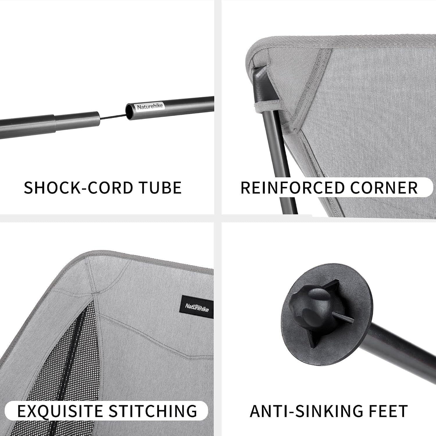 Thumbnail 5 de Naturehike YL05 Camping Chair — Lightweight, Extra-Wide Folding Camp Chair with Carry Bag
