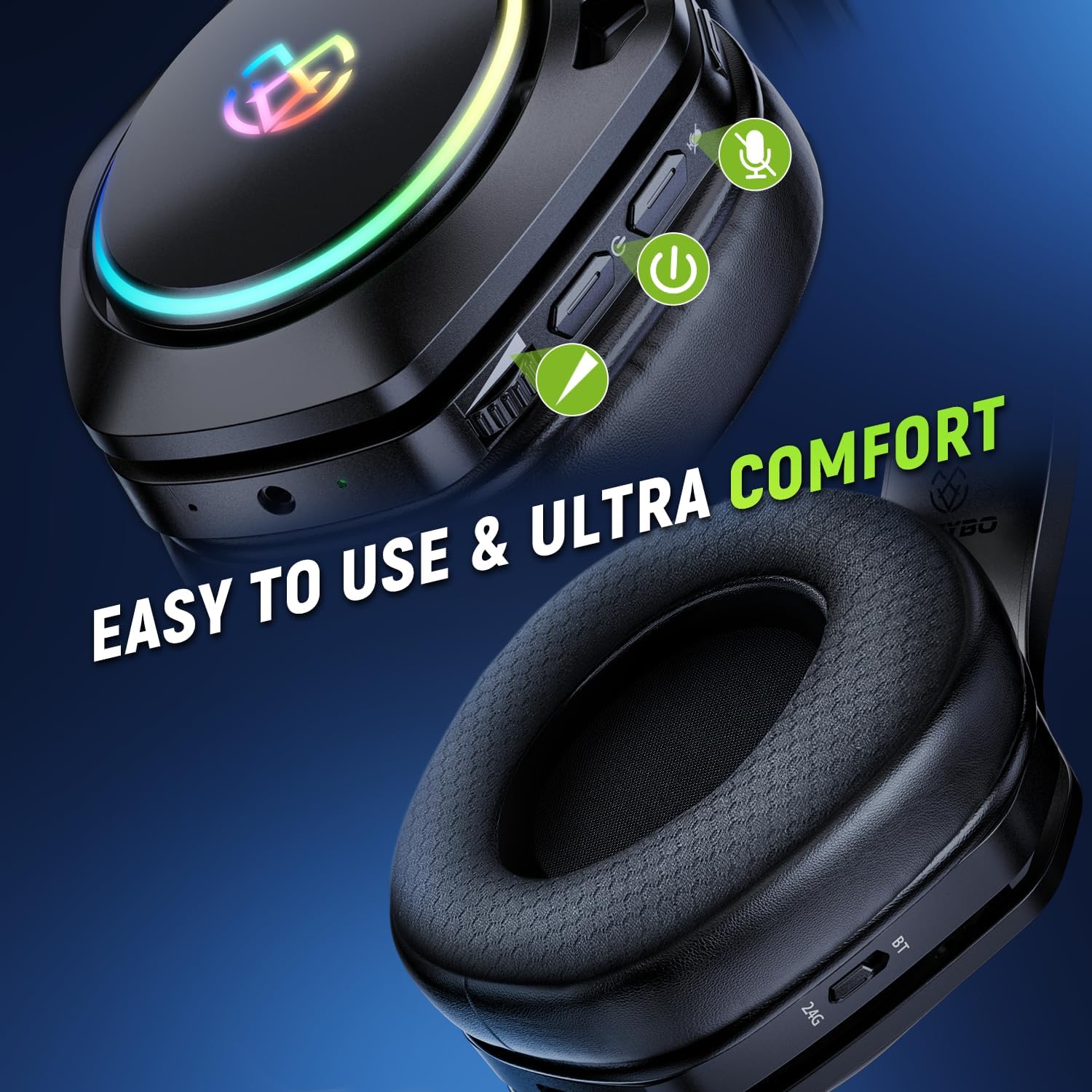 Thumbnail 4 de Tatybo Wireless Gaming Headset 40H+