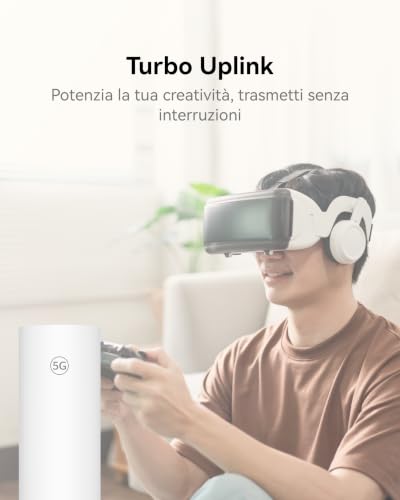 Detalle de Brovi 5G CPE C7 Router SIM: WiFi 6 AX3000, fino a 3 Gbps teorici e due porte Gigabit LAN