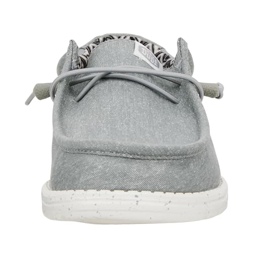 Thumbnail 1 de Hey Dude Wally Canvas Uomo Slip-On Mocassino, Light Grey 43 – Comfort e Versatilità