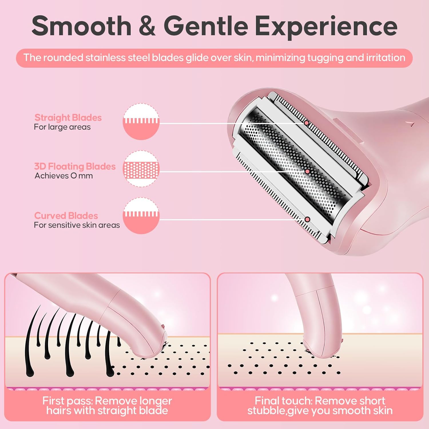 Thumbnail 4 de Painless 4-in-1 electric lady shaver