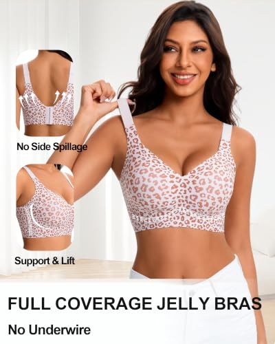 Detalle de HOWIN soutien-gorge sans armature grande taille, bande jelly 360° et maintien renforcé