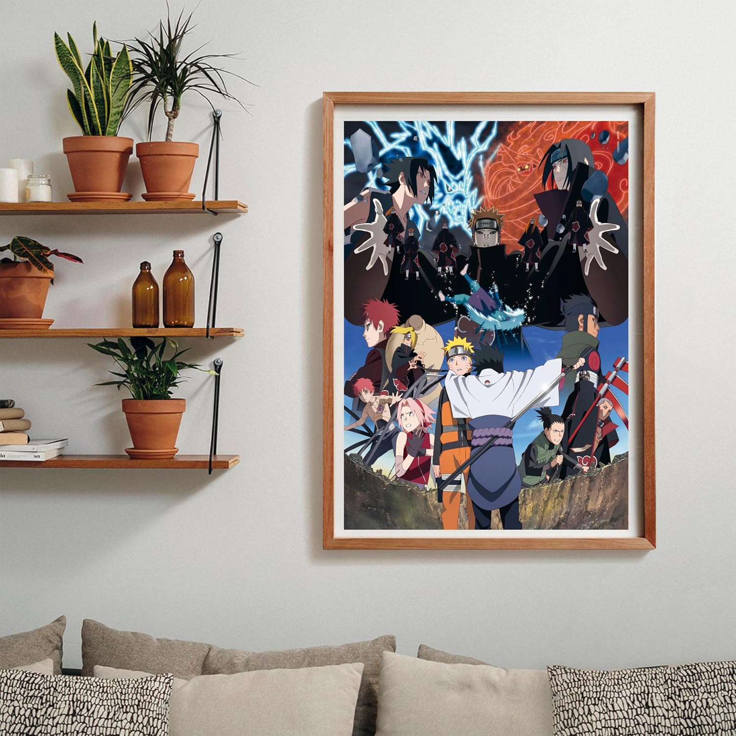 Detalle de Clementoni puzzle 1000 pezzi Naruto Shippuden 37052 con poster incluso, 50x70 cm