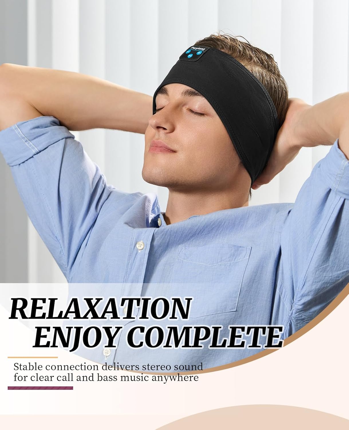 Thumbnail 4 de Perytong Sleep Headphones: Wireless Headband for Relaxing Sleep and Gentle Workouts