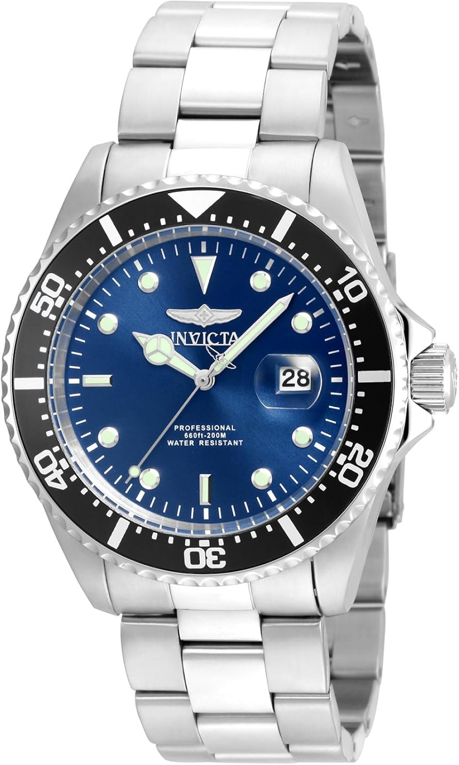 Detalle de Invicta Pro Diver 22054 da uomo in acciaio inox da 43 mm con movimento al quarzo