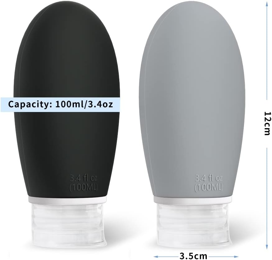 Detalle 2 de Opret 100ml silicone travel bottles 4-pack