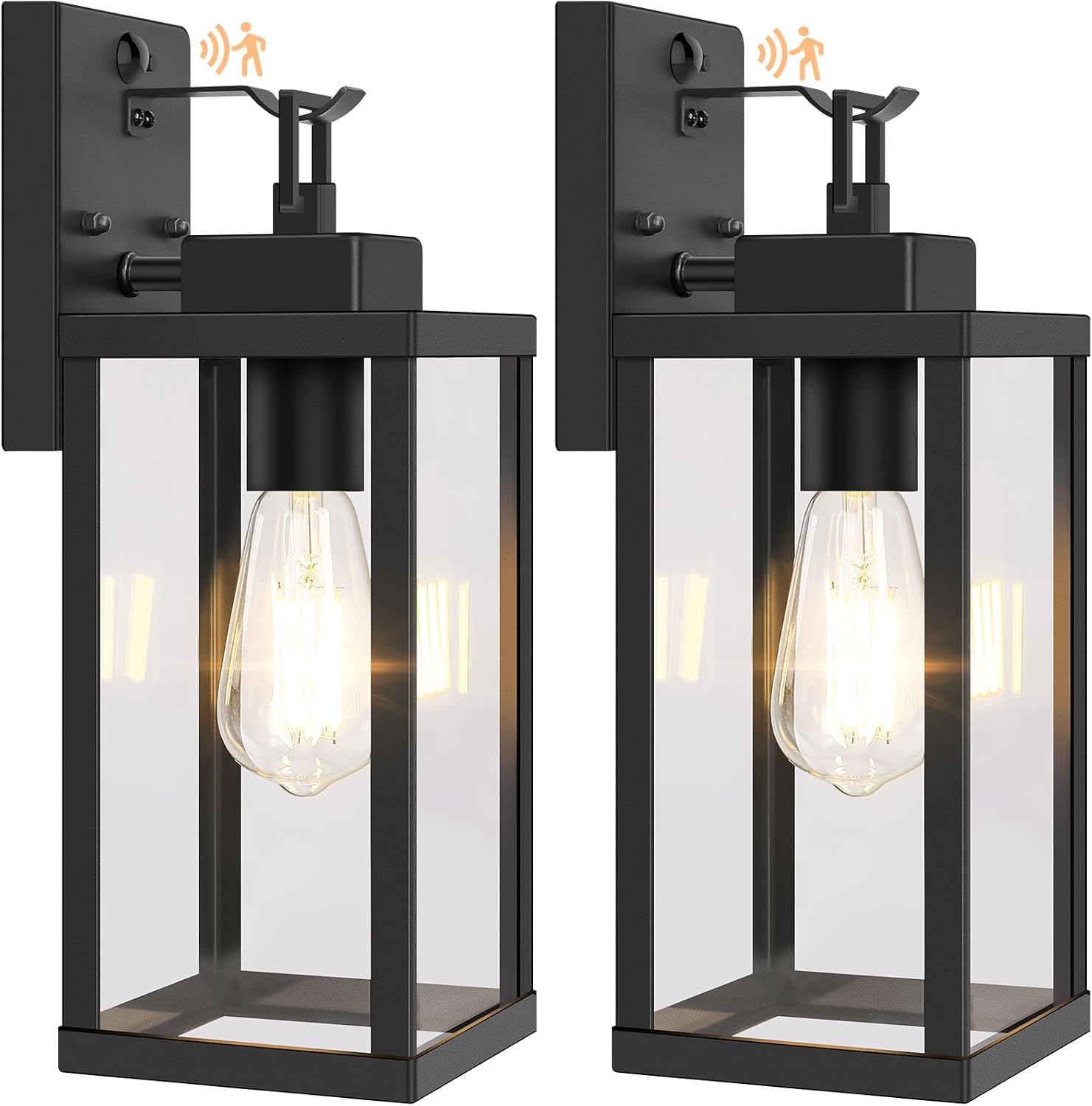 Detalle de BesLowe Motion Sensor Outdoor Wall Lights, 14-inch