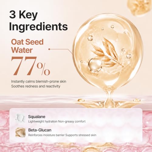 Detalle 2 de PURITO Oat Calming Gel Cream für empfindliche Haut, 100 ml – beruhigende Feuchtigkeit mit Hafersamenwasser