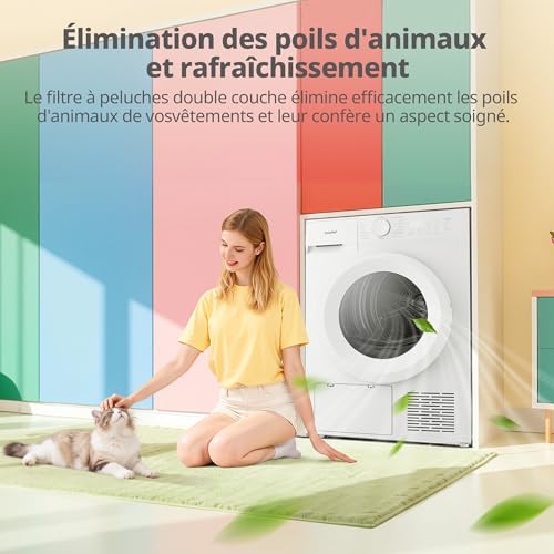 Thumbnail 6 de COMFEE Sèche Linge Pompe à Chaleur 8kg CD08EHP05W – Efficacité douce et programmes dédiés